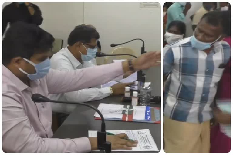 “வெளியே போயா” மனு கொடுக்க வந்த முதியவரை ஒருமையில் பேசிய ஆட்சியர்