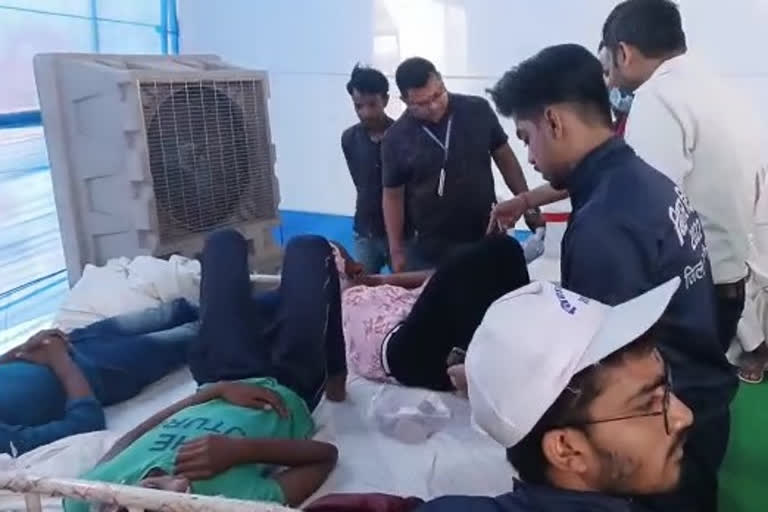 Children sick due to food poisoning in Bihar Diwas program in Patna
