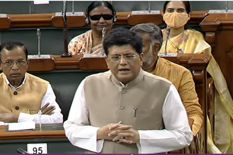 piyush goyal reply in lok sabha