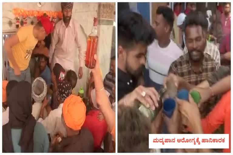 Devotees offered liquor at Baba Rode Shah