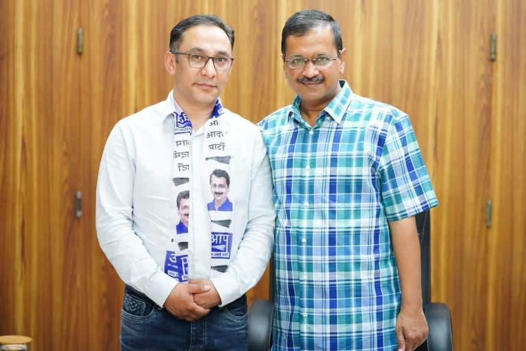 Lahaul Potato Society President Sudarshan Jaspa joins Aam Aadmi Party