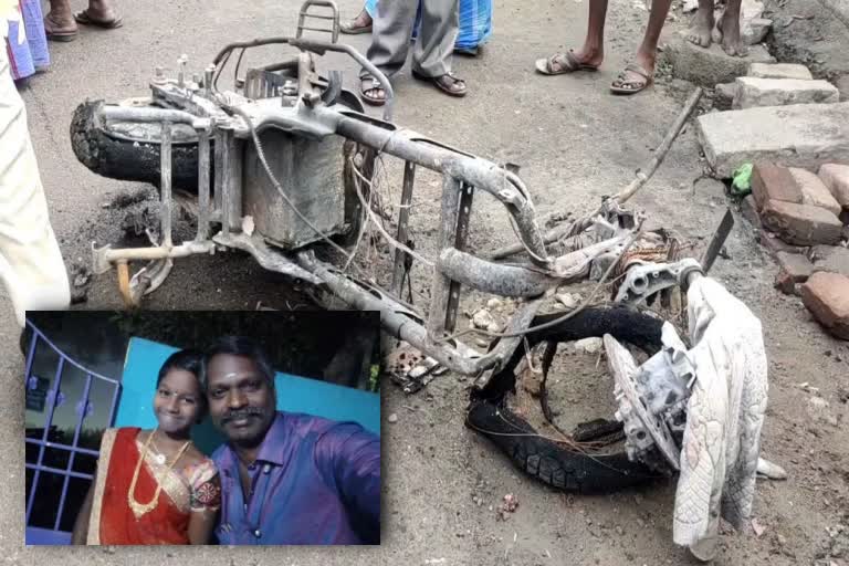 E Scooter fire accident: ଏକାବେଳେ ଚାଲିଗଲା ବାପା ଝିଅ ଜୀବନ