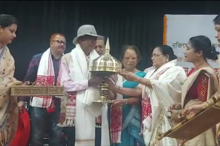 Artist Bipul Chetiya Phukan Felicited at Kaliabor