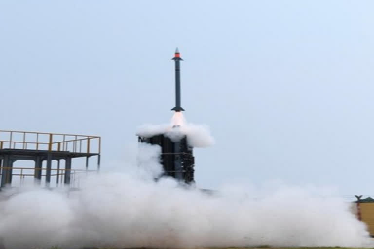 Balasore air defence missile successfully testfires  Balasore missile successfully testfires  ഇന്ത്യയുടെ മിസൈല്‍ പരീക്ഷണം വിജയകരം  ഒഡിഷയിലെ ബാലസോറില്‍ ഇന്ത്യയുടെ മിസൈല്‍ പരീക്ഷണം വിജയകരം  ഒഡിഷ ഇന്നത്തെ വാര്‍ത്ത  odisha todays news