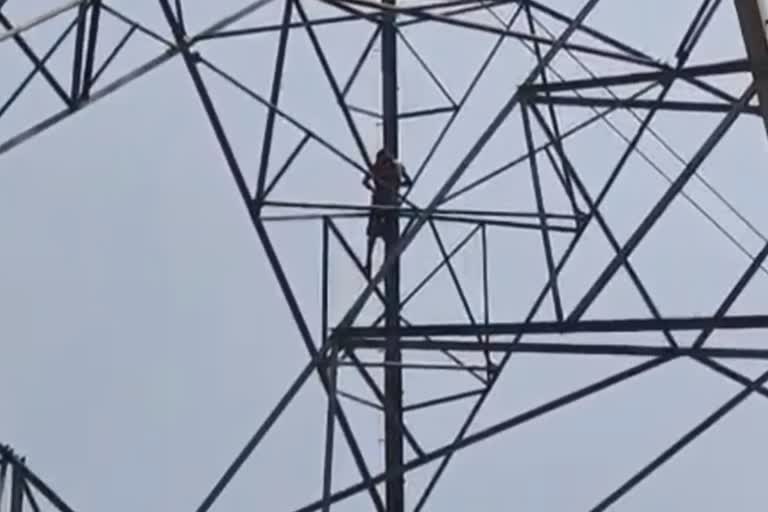 Man On Tower At Bankura