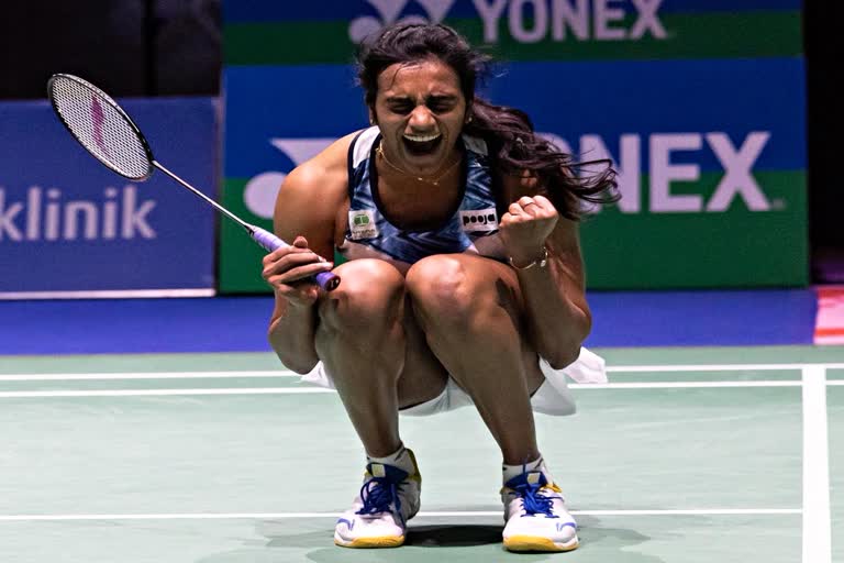 PV Sindhu claims Swiss Open 2022  PV Sindhu  Swiss Open 2022  Sports news  Ongbamrungphan  पीवी सिंधु  Swiss Open Badminton  स्विस ओपन बैडमिंटन चैंपियनशिप  भारतीय महिला बैडमिंटन खिलाड़ी