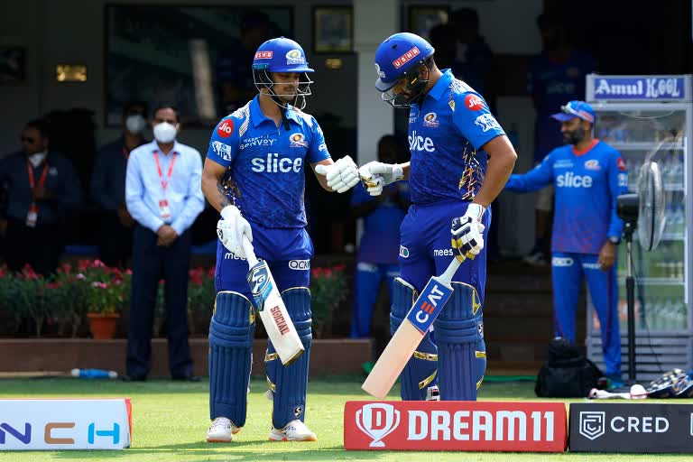 Ishan Kishan help Mumbai Indians get a good total of 177 against delhi capitals