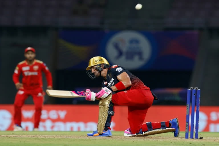 While Du Plessis showed his six-hitting prowess, hammering seven maximums in his 57-ball knock, Virat Kohli, who had stepped down as skipper, also chipped in with an unbeaten 41 off 29 balls