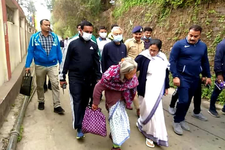 Morning Walk of CM Mamata Banerjee in Darjeeling