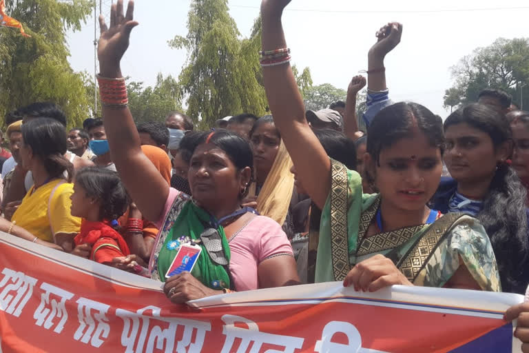 Gram Raksha Dal Protest in Patna