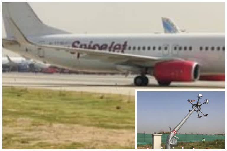 SpiceJet aircraft collides with pole