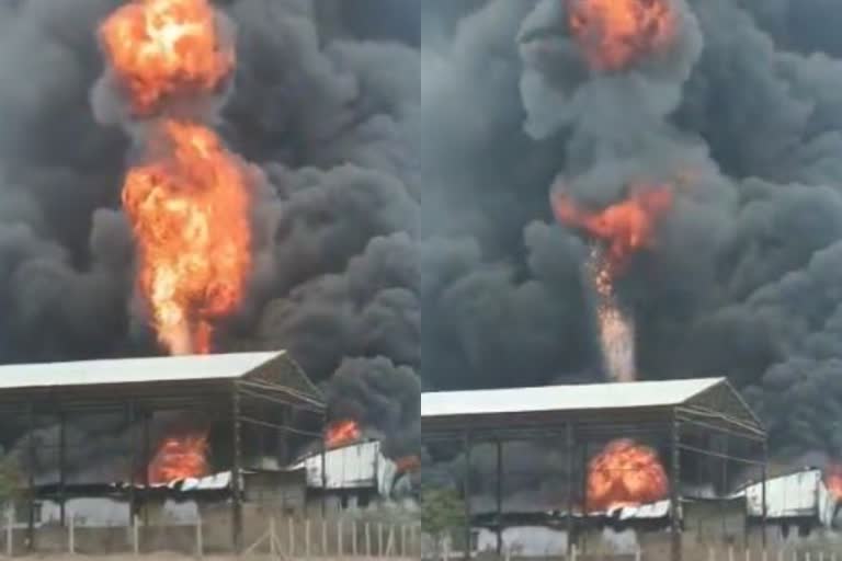 Major fire broke out Shrirampur chemical company