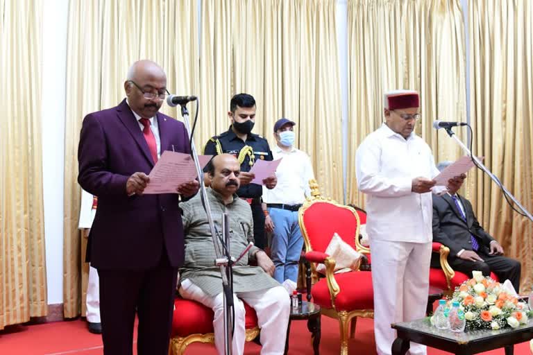 Justice Fhaneendra took oath as deputy lokayukta