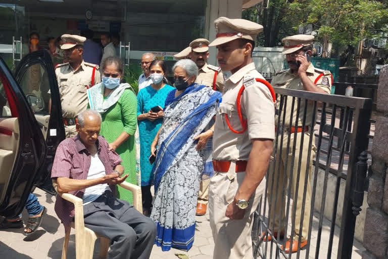 An old man trapped in a union bank locker room for 18 hours in hyderabad