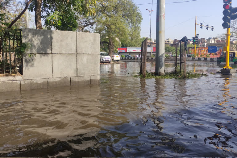 निजामुद्दीन इलाके में वाटर लॉगिंग