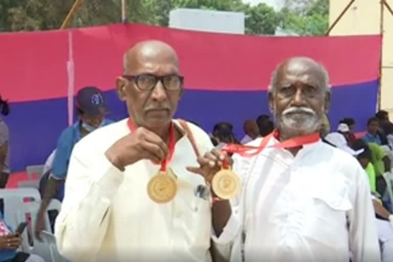 Nonagenarians win gold at local athletic meet