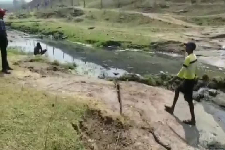 Joria river is drying up due to negligence of BCCL