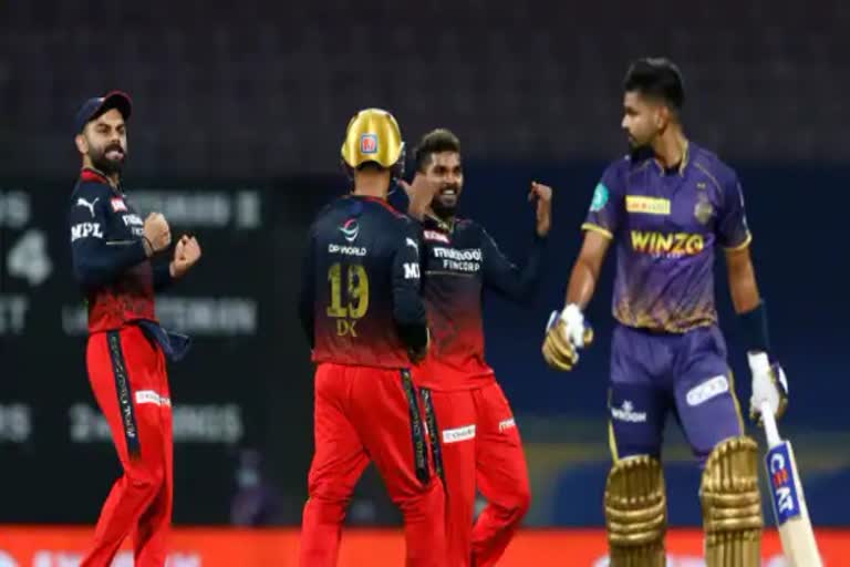 RCB ने KKR को हराया