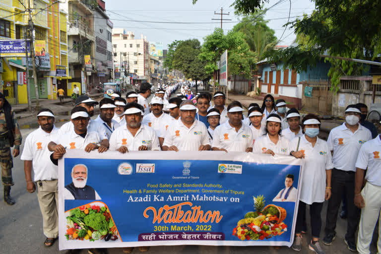 Tripura health dept holds Walkathon on to create awareness on food safety