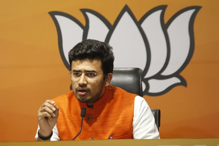 Demand unconditional apology from Kejriwal else will continue protests Tejasvi Surya