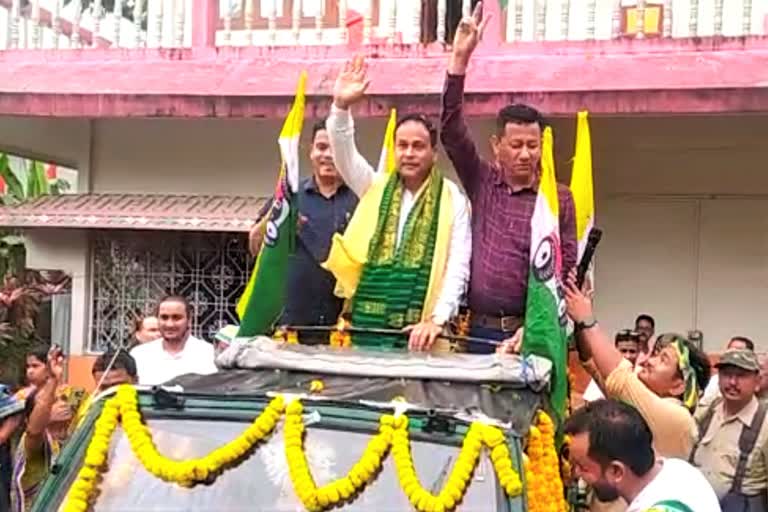 MP Rangaura Narjari in Kokrajhar