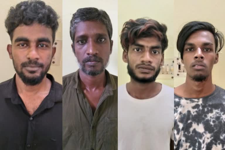 பெட்சிட் வியாபாரம் செய்வது போல் கஞ்சா கடத்தல் - 4 பேர் கைது
