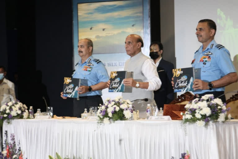 Rajnath Singh said according to an estimate, there is a demand for more than 1000 civilian helicopters in India, and an equal number of helicopters in the military sector which indicates a huge potential in the chopper market