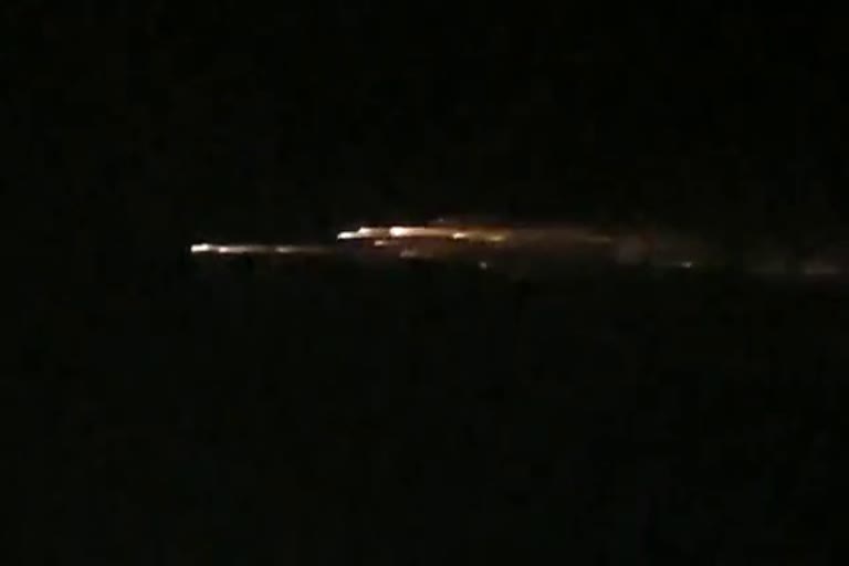 Mysterious light view in sky in Kanker