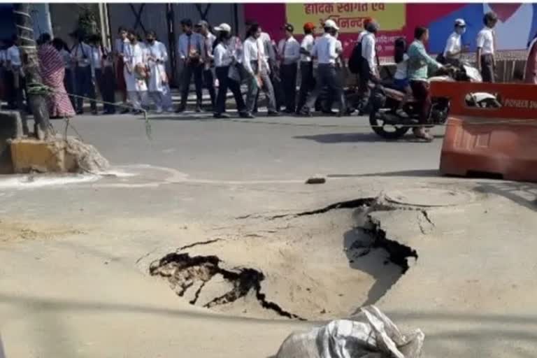 nepal pm sher bahadur deuba route in varanasi found damage