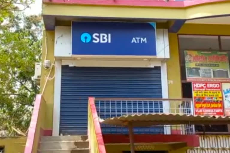 21 lakh stolen by cutting SBI ATM in Bhojpur