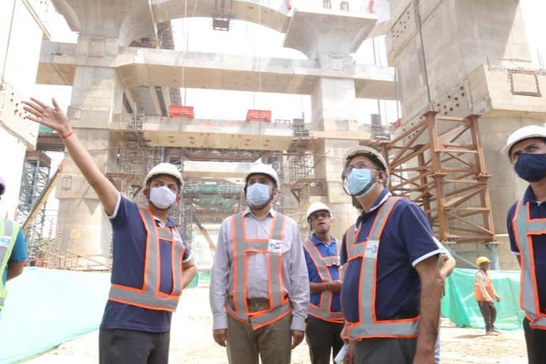 NCRTC Managing Director inspects RRTS Corridor