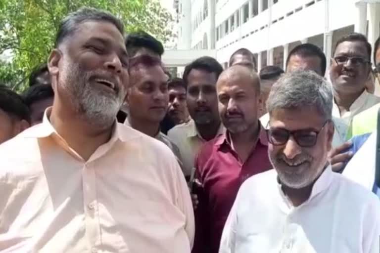 Former MP Pappu Yadav and Arun Kumar