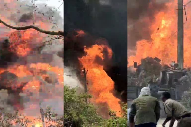 Fire in transformer repairing workshop of Chas Electricity Department in Bokaro