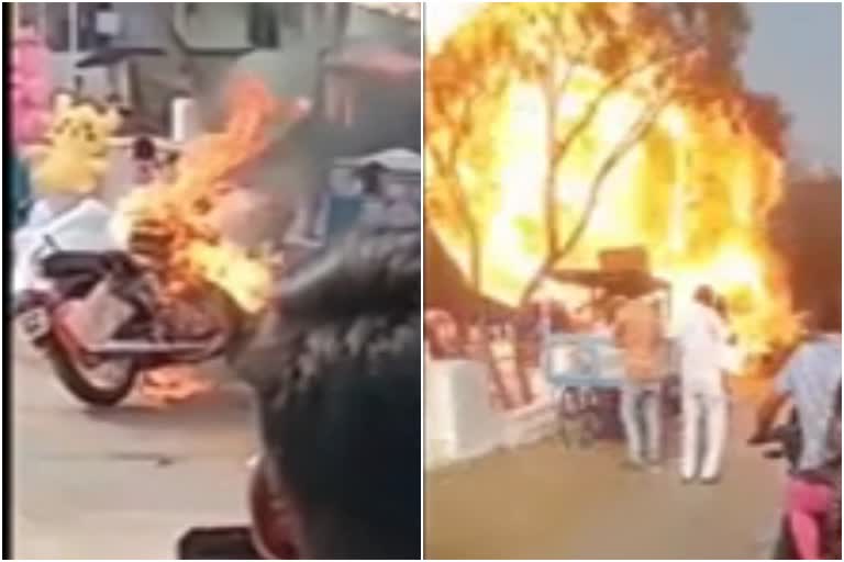 Royal Enfield Catches Fire And Explodes