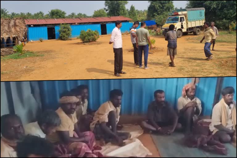 owner locked a group of workers in a shed