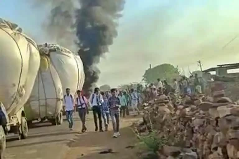 tension-after-deva-gurjar-murder-in-kota-roadways-bus-set-on-fire