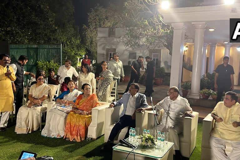 Sharad Pawar's residence for dinner