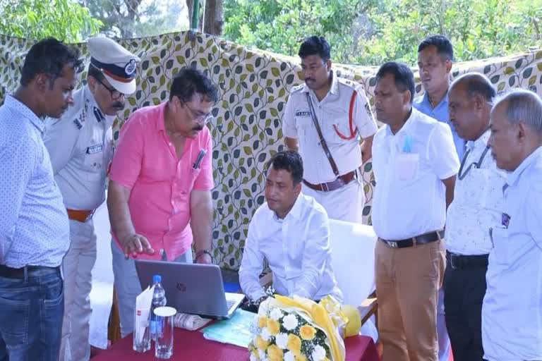 minister of state for home dibya shankar mishra visit oswali