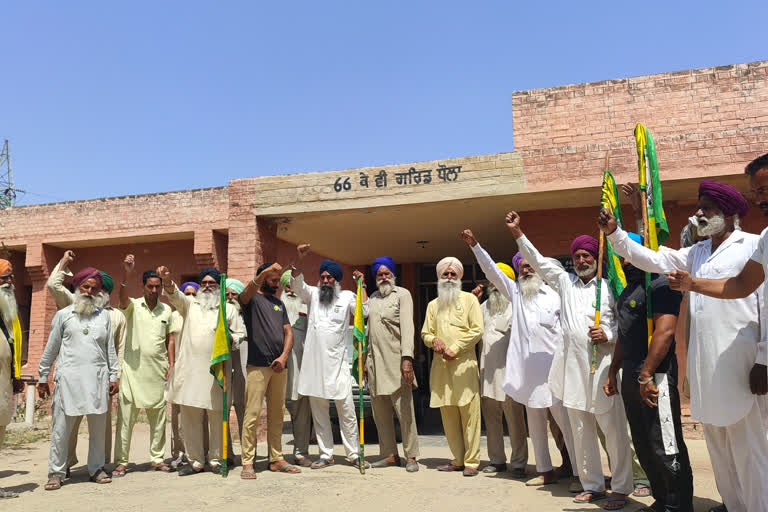 Farmers protesting