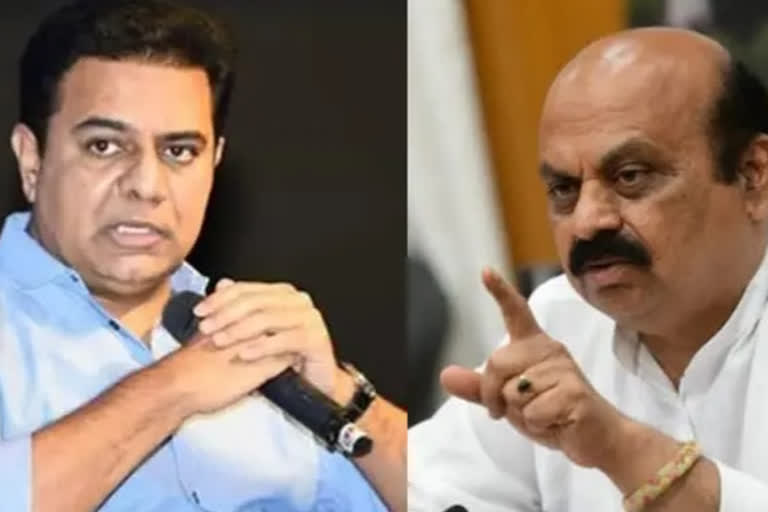Karnataka Chief Minister Basavaraj Bommai on Tuesday dismissed Telangana IT Minister K T Rama Rao's attempts to compare Bengaluru with Hyderabad as "utter joke".