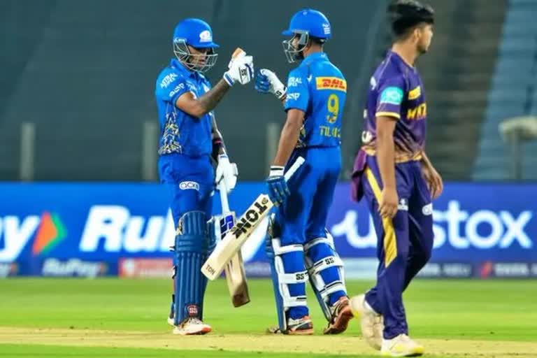 suryakumar and tilak take mumbai indians to 161 against kkr