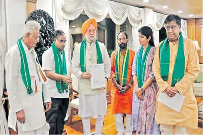 amaravathi farmers meet Union ministers