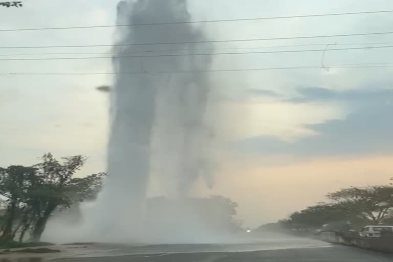 air valve blast of pipeline in Bhilai