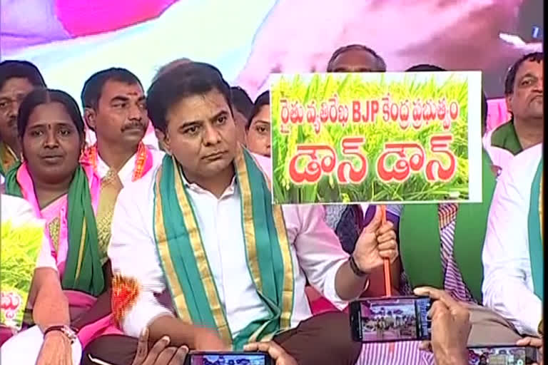 Minister KTR Comments on BJP state leaders and center for paddy procurement issue