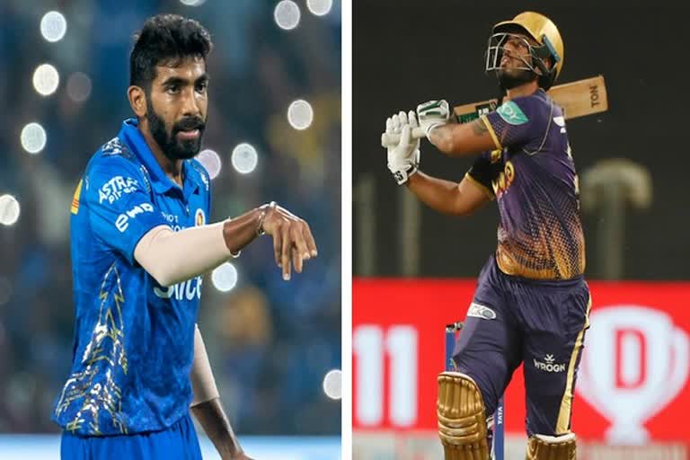 IPL 2022  Nitish Rana fined  Jasprit Bumrah reprimanded  Nitish Rana  Jasprit Bumrah  നിതീഷ് റാണ  ജസ്‌പ്രീത് ബുംറ  ഐപിഎല്‍ 2022