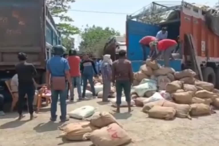 seized truck of precious stones