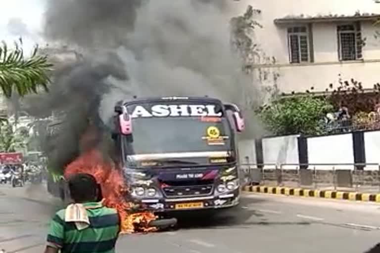 bike-and-bus-caught-fire-after-accident-in-mangaluru