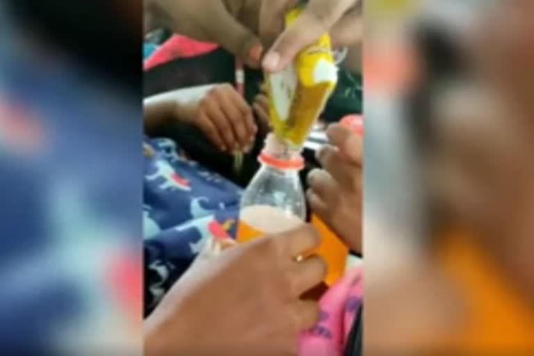 classroom drinking alcohol video viral