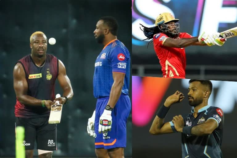 Top 10 players with best balls/six ratio in ipl