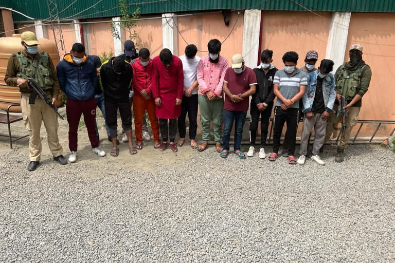 JK police says arrested 13 for anti national sloganeering in Srinagar Jamia Masjid